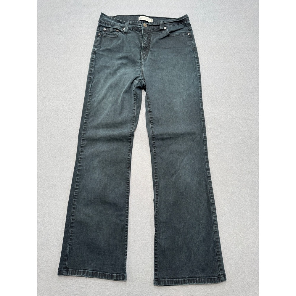 Levi's 512 Jeans Women's 12 Black Faded Perfectly Slimming Bootcut Slim‎ Denim